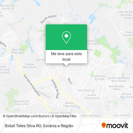 Bidail Teles Silva RO mapa