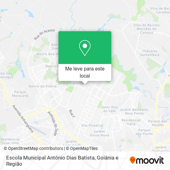 Escola Municipal Antônio Dias Batista mapa