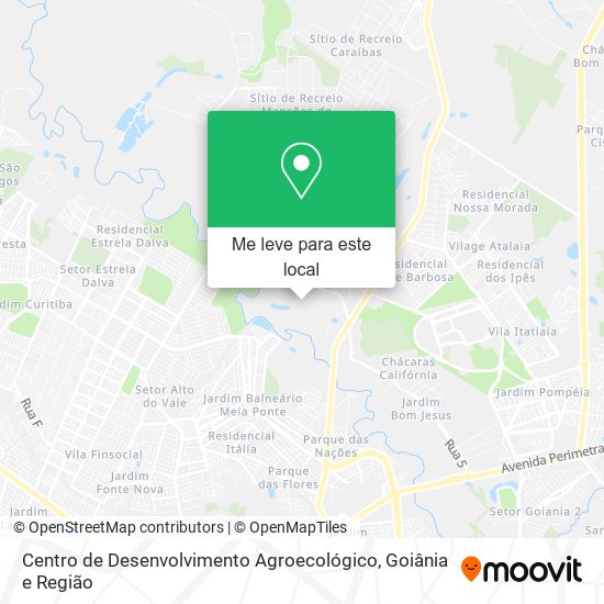 Centro de Desenvolvimento Agroecológico mapa