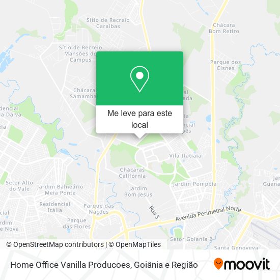 Home Office Vanilla Producoes mapa