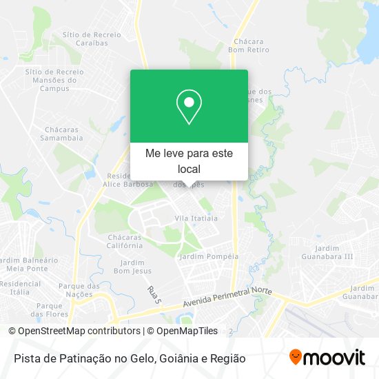Pista de Patinação no Gelo mapa
