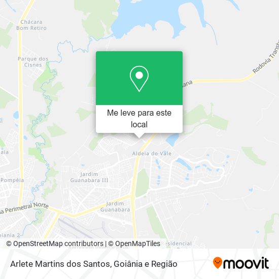 Arlete Martins dos Santos mapa