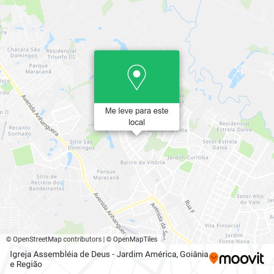 Igreja Assembléia de Deus - Jardim América mapa