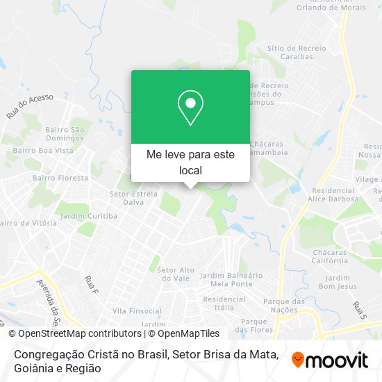 Congregação Cristã no Brasil, Setor Brisa da Mata mapa