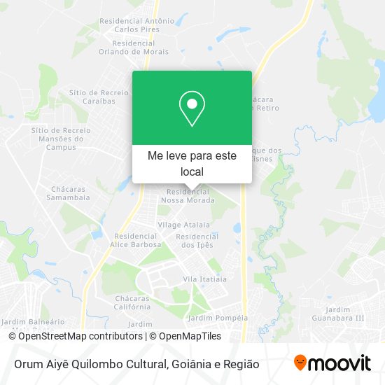 Orum Aiyê Quilombo Cultural mapa