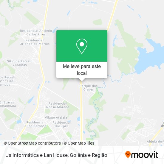 Js Informática e Lan House mapa