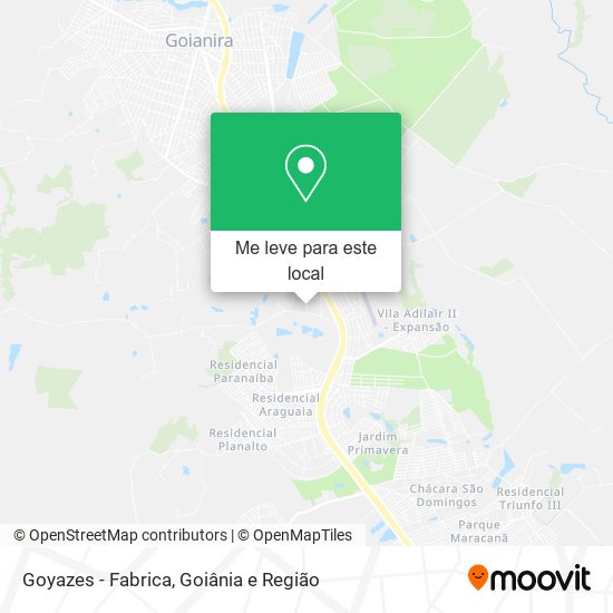 Goyazes - Fabrica mapa