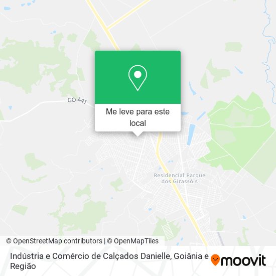 Indústria e Comércio de Calçados Danielle mapa