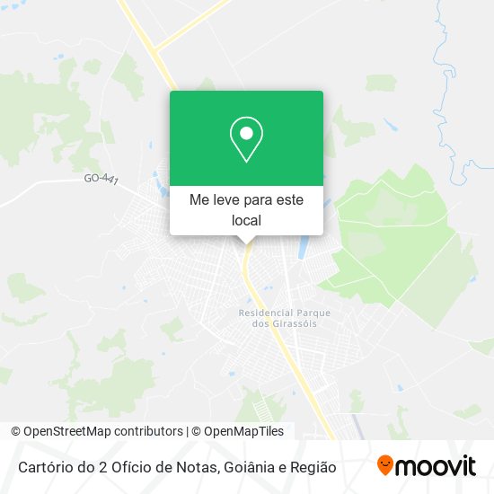 Cartório do 2 Ofício de Notas mapa