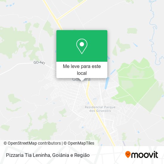 Pizzaria Tia Leninha mapa