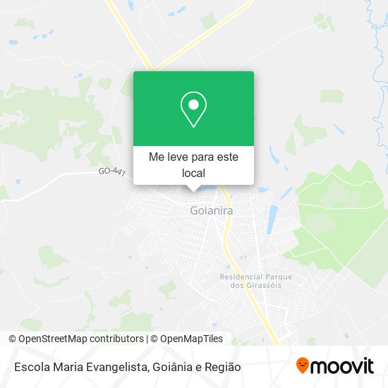 Escola Maria Evangelista mapa