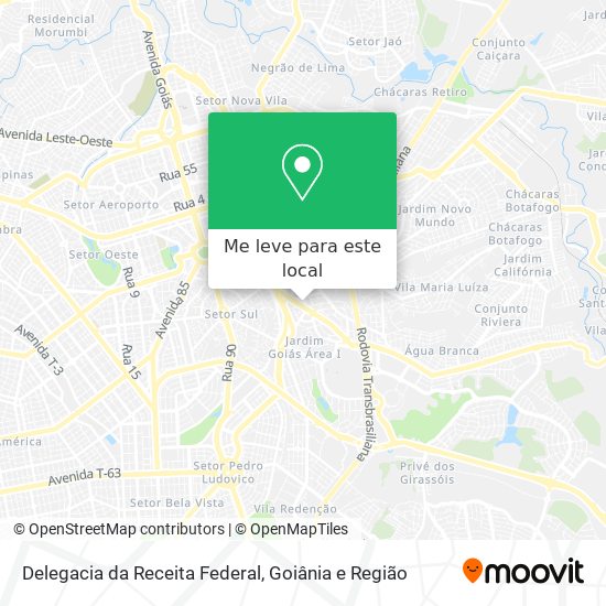 Delegacia da Receita Federal mapa