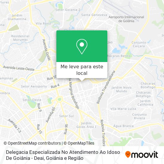Delegacia Especializada No Atendimento Ao Idoso De Goiânia - Deai mapa