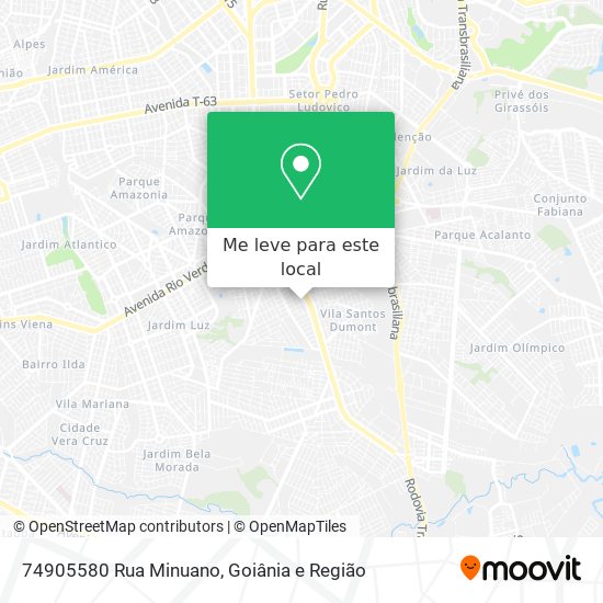74905580 Rua Minuano mapa
