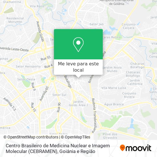 Centro Brasileiro de Medicina Nuclear e Imagem Molecular (CEBRAMEN) mapa