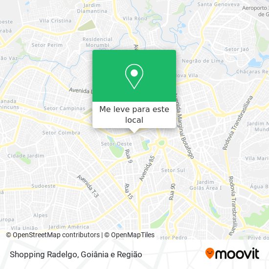 Shopping Radelgo mapa