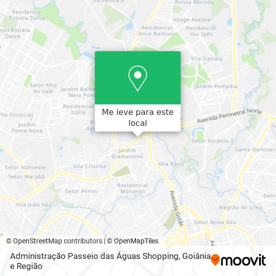 Administração Passeio das Águas Shopping mapa