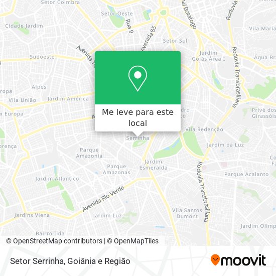 Setor Serrinha mapa