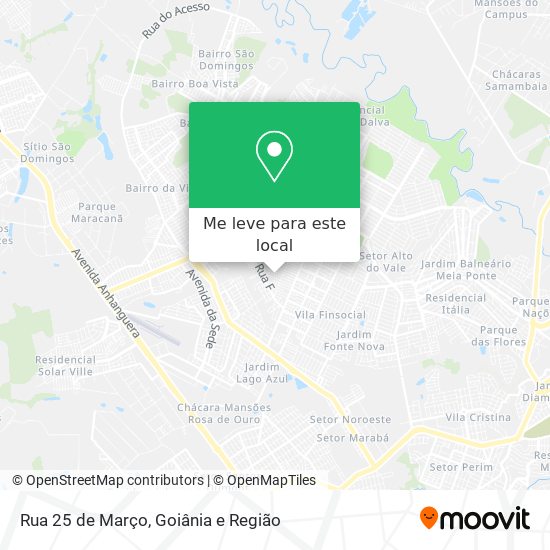 Rua 25 de Março mapa