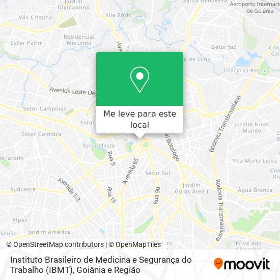 Instituto Brasileiro de Medicina e Segurança do Trabalho (IBMT) mapa