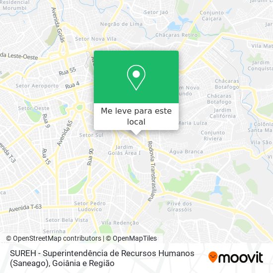 SUREH - Superintendência de Recursos Humanos (Saneago) mapa