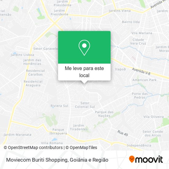 Moviecom Buriti Shopping mapa