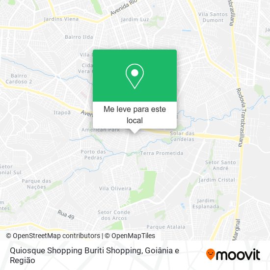 Quiosque Shopping Buriti Shopping mapa