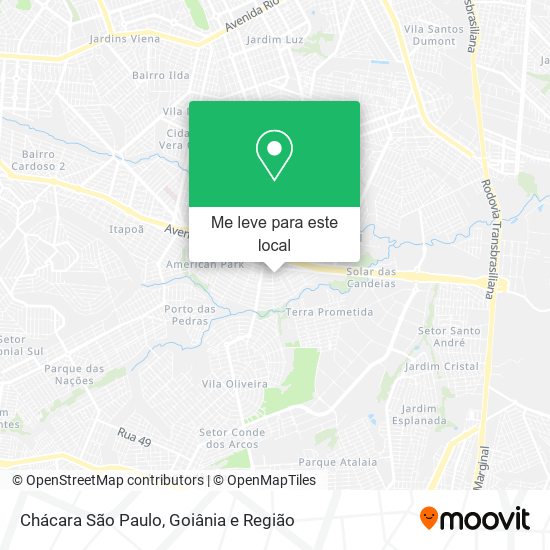 Chácara São Paulo mapa