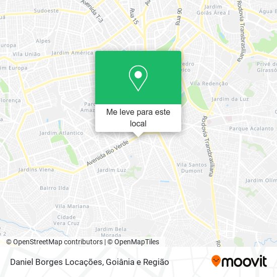 Daniel Borges Locações mapa