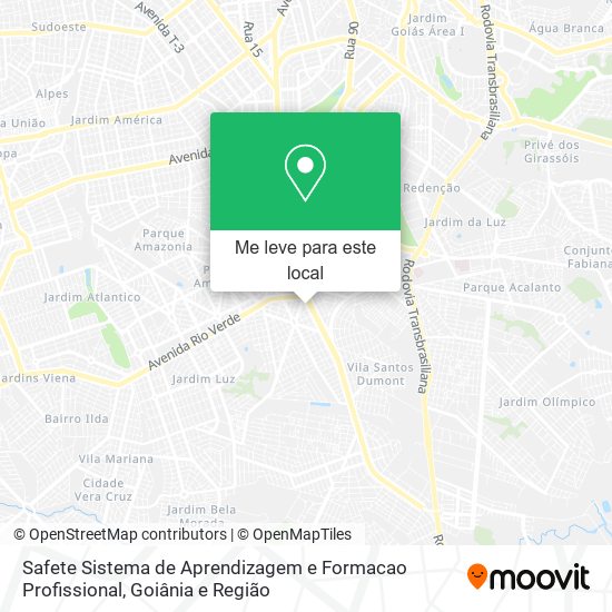 Safete Sistema de Aprendizagem e Formacao Profissional mapa