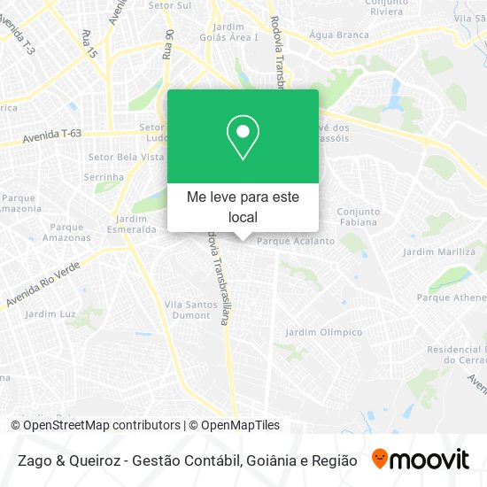 Zago & Queiroz - Gestão Contábil mapa