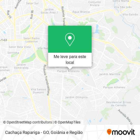 Cachaça Rapariga - GO mapa