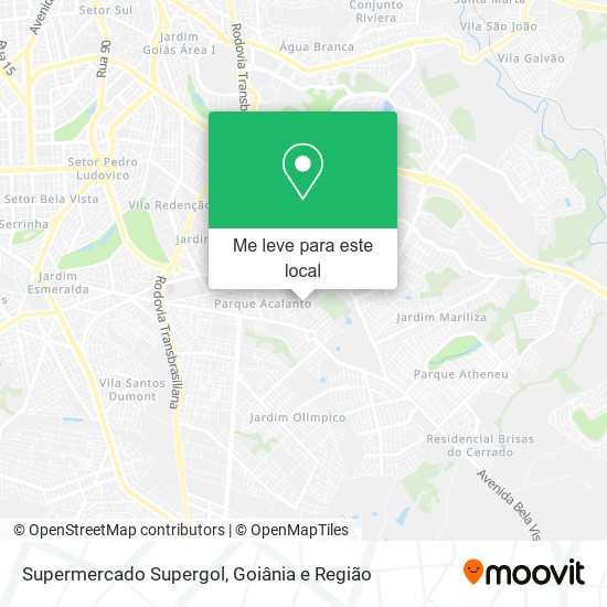 Supermercado Supergol mapa