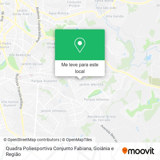Quadra Poliesportiva Conjunto Fabiana mapa