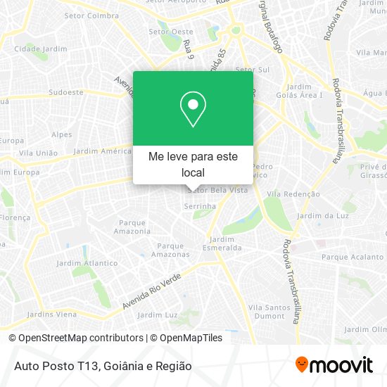 Auto Posto T13 mapa