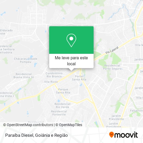 Paraíba Diesel mapa