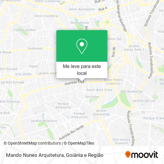 Mando Nunes Arquitetura mapa