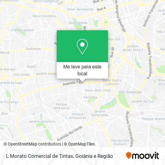 L Morato Comercial de Tintas mapa