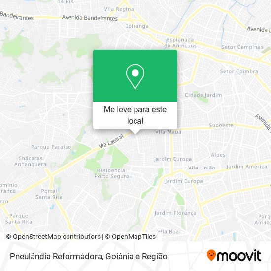 Pneulândia Reformadora mapa