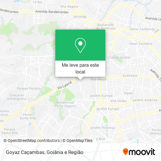 Goyaz Caçambas mapa