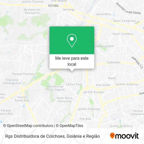 Rgs Distribuidora de Colchoes mapa