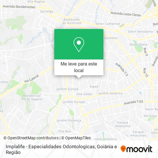 Implalife - Especialidades Odontologicas mapa