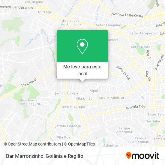 Bar Marronzinho mapa