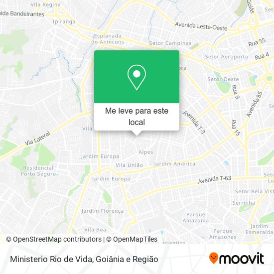 Ministerio Rio de Vida mapa