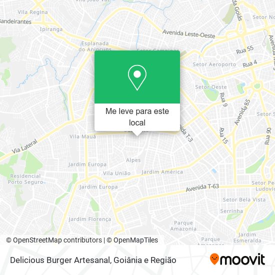 Delicious Burger Artesanal mapa