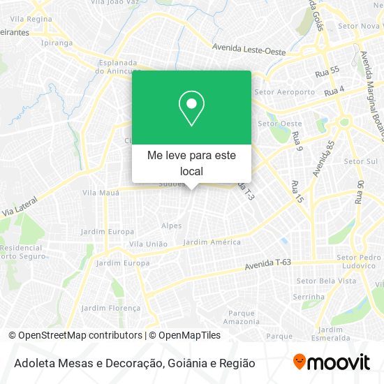Adoleta Mesas e Decoração mapa
