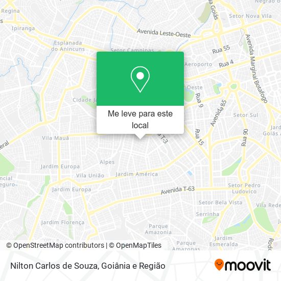 Nilton Carlos de Souza mapa