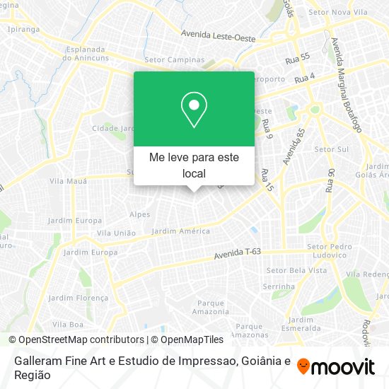 Galleram Fine Art e Estudio de Impressao mapa