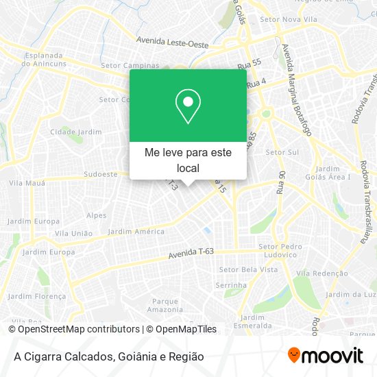 A Cigarra Calcados mapa
