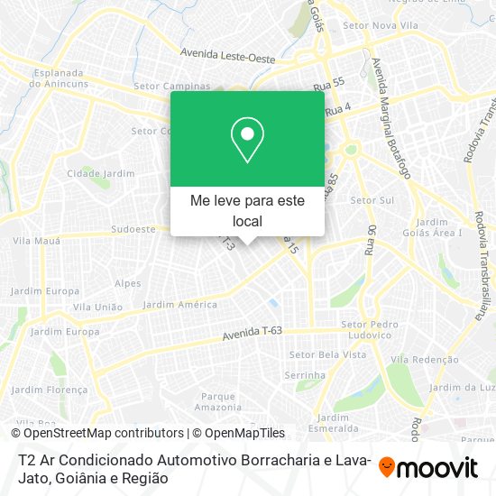 T2 Ar Condicionado Automotivo Borracharia e Lava-Jato mapa